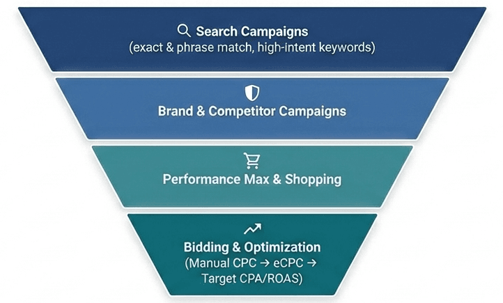 Toronto PPC Services to Stop Wasted Ad Spend 12 High‑Intent Campaign Architecture for PPC in toronto | Volt Studios