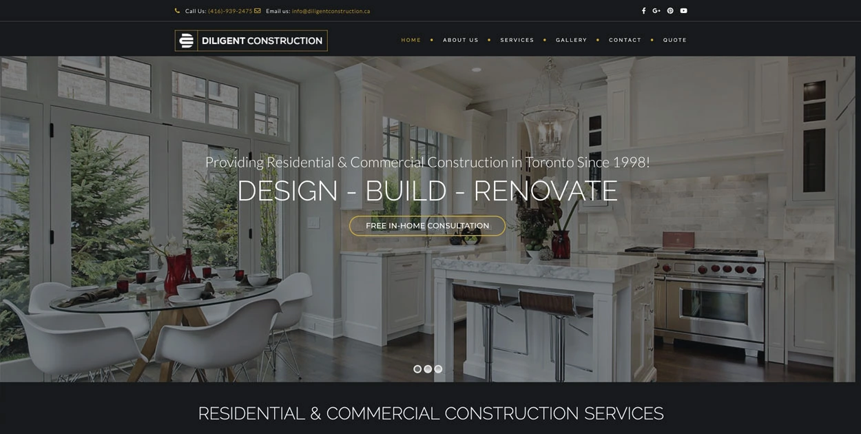 diligent top | Diligent Construction |